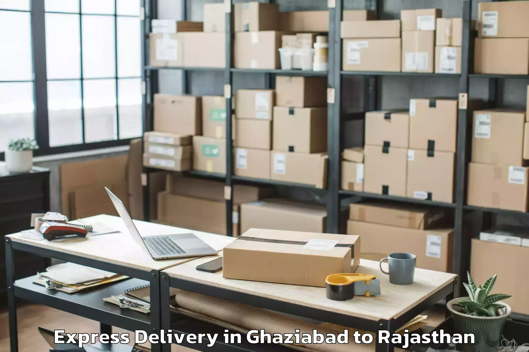 Comprehensive Ghaziabad to Maulana Azad University Jodhpu Express Delivery